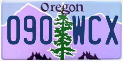 OR license plate 090WCX