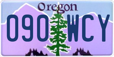 OR license plate 090WCY