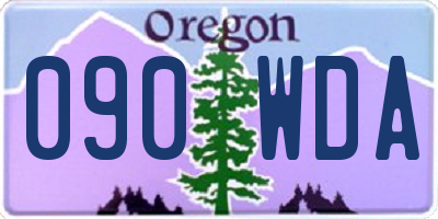 OR license plate 090WDA