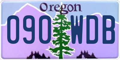 OR license plate 090WDB