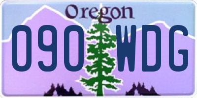 OR license plate 090WDG