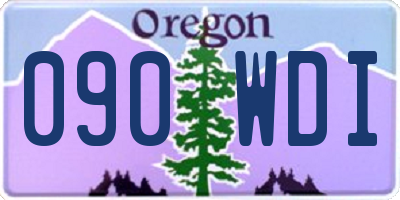 OR license plate 090WDI