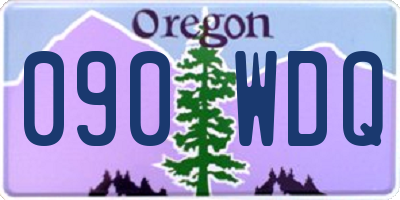 OR license plate 090WDQ