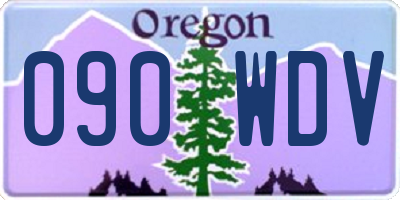 OR license plate 090WDV