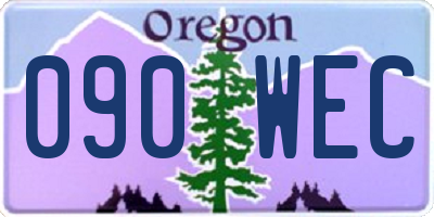 OR license plate 090WEC
