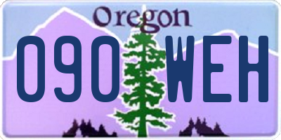 OR license plate 090WEH