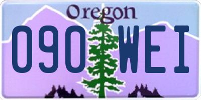 OR license plate 090WEI