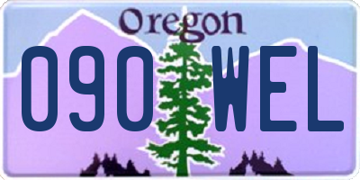 OR license plate 090WEL