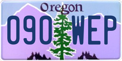 OR license plate 090WEP
