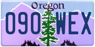 OR license plate 090WEX