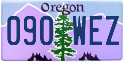 OR license plate 090WEZ