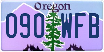 OR license plate 090WFB