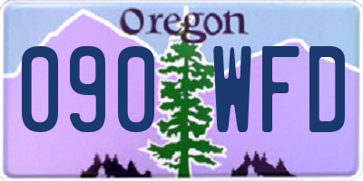 OR license plate 090WFD