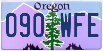 OR license plate 090WFE
