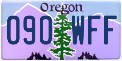 OR license plate 090WFF