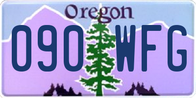 OR license plate 090WFG