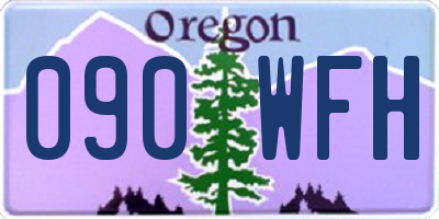 OR license plate 090WFH