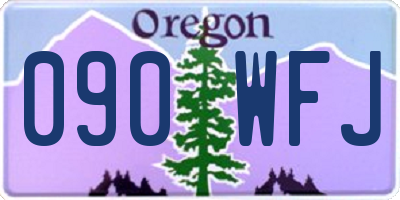 OR license plate 090WFJ