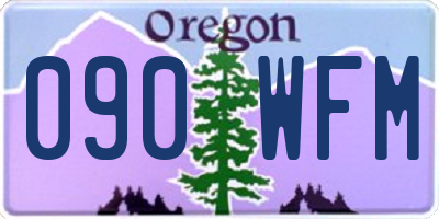 OR license plate 090WFM