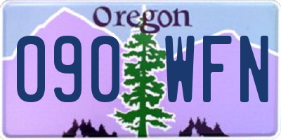 OR license plate 090WFN