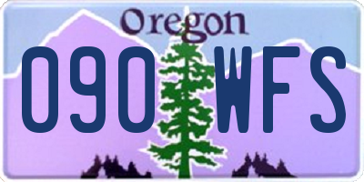 OR license plate 090WFS