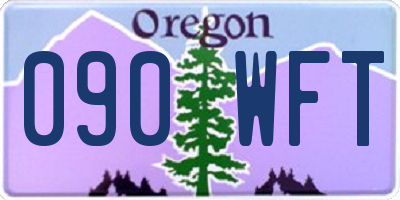 OR license plate 090WFT