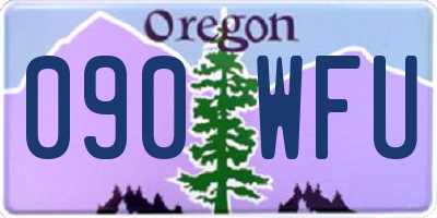 OR license plate 090WFU