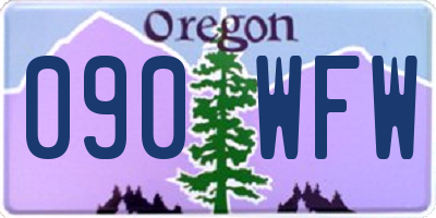 OR license plate 090WFW