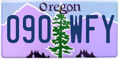 OR license plate 090WFY