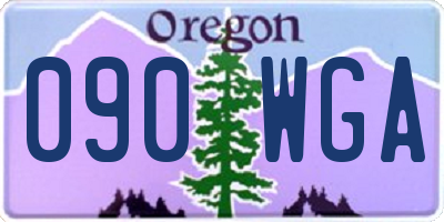 OR license plate 090WGA