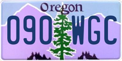 OR license plate 090WGC