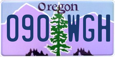 OR license plate 090WGH
