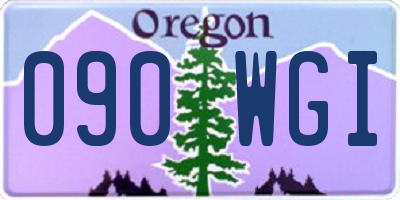 OR license plate 090WGI