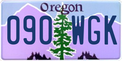 OR license plate 090WGK