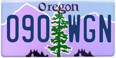 OR license plate 090WGN