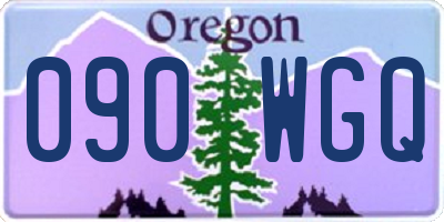 OR license plate 090WGQ