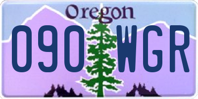 OR license plate 090WGR