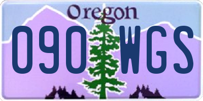 OR license plate 090WGS