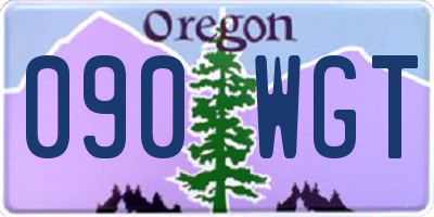 OR license plate 090WGT