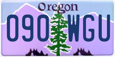 OR license plate 090WGU