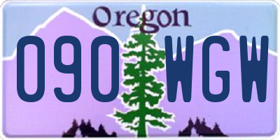 OR license plate 090WGW