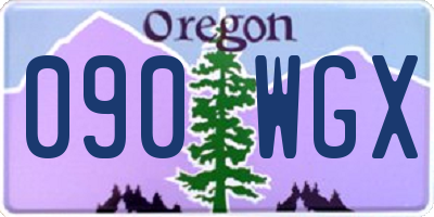 OR license plate 090WGX