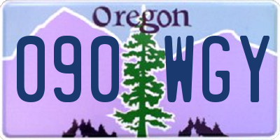 OR license plate 090WGY