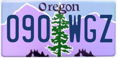 OR license plate 090WGZ
