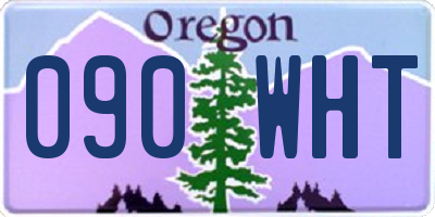 OR license plate 090WHT