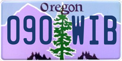 OR license plate 090WIB