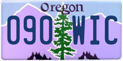 OR license plate 090WIC