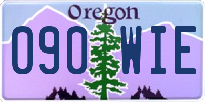 OR license plate 090WIE