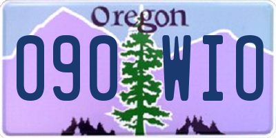 OR license plate 090WIO