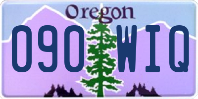 OR license plate 090WIQ